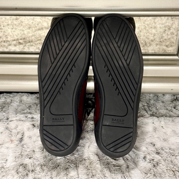 Bally Eroy 280 Burgundy Brushed High Top Sneaker Boots Men US 7 - Picture 5 of 5